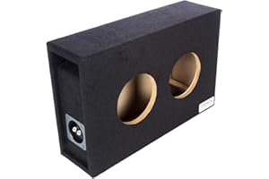 Atrend 6.5DVME BBox Series 6.5"" Dual Shallow Hyper Vented Enclosure, Black (ATR65DVME)