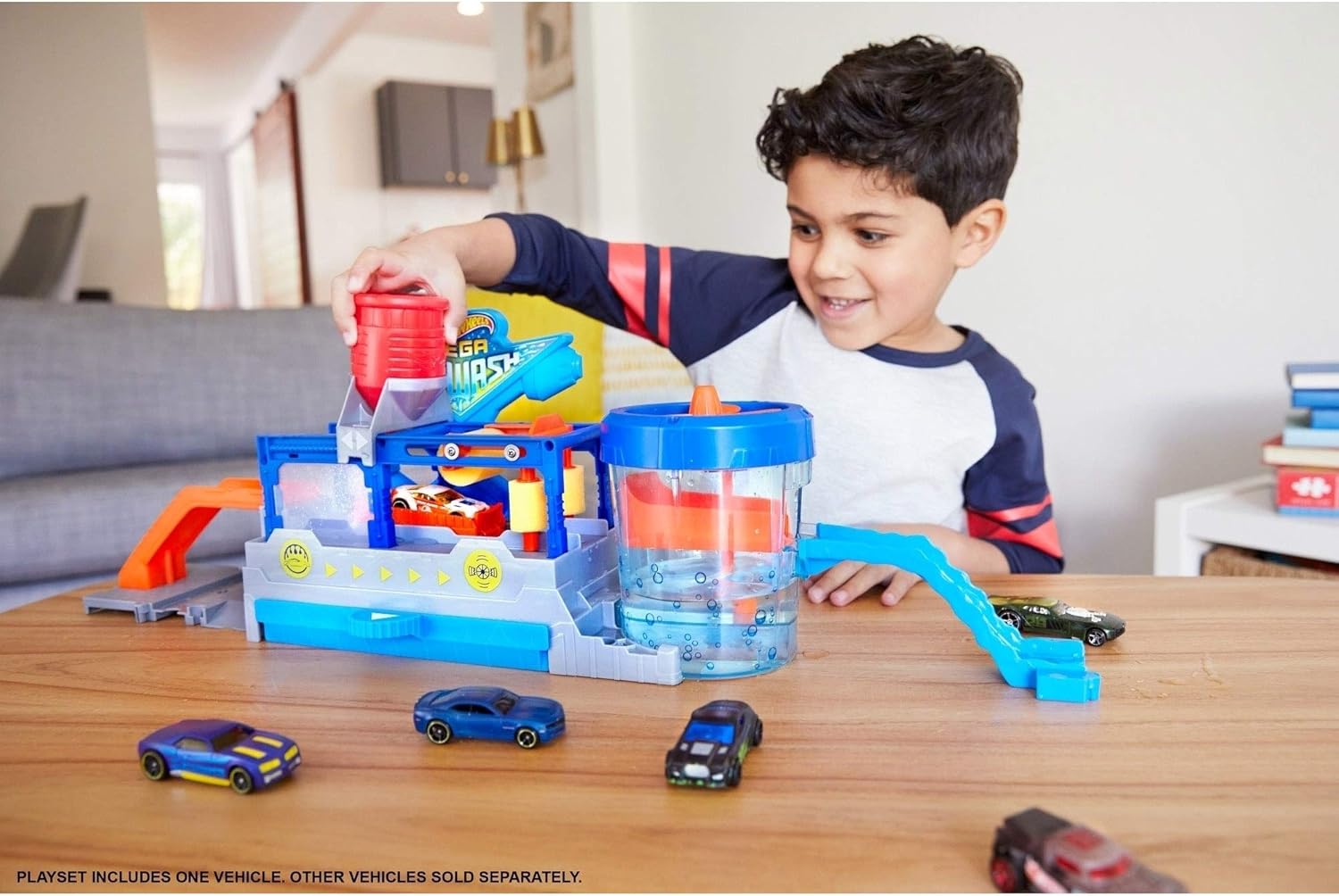 hot wheels mega car wash color shifters city playset