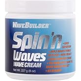 WaveBuilder Spin'n Waves Wave Cream | Non Greasy Adds Superior Shine on Hair, 8 oz