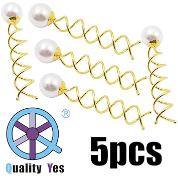 Amazon Com Qy 5pcs Gold Color Spin Pin Sleek Bun Messy Bun Maker