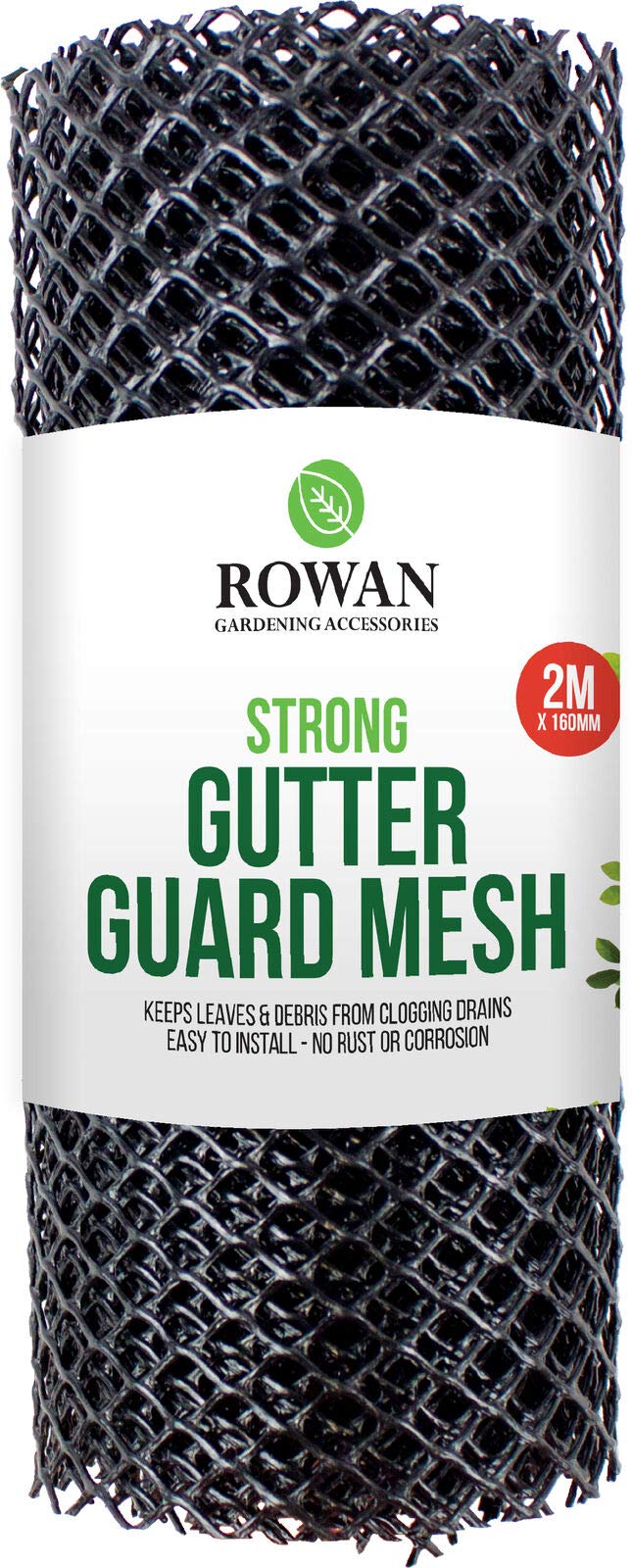 2M x 160mm Plastic Gutter Guard Mesh Wire Net Cover Drain Leaf Debris Clog