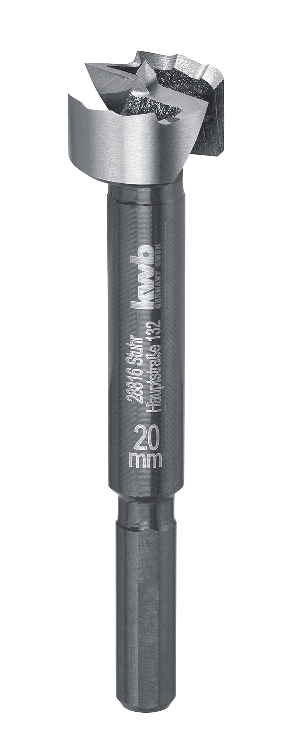 kwb Speed forstner bit Ø 20 Mm Made of Hardened and Tempered Special Steel with Precise Serrated Edge, Centre Point, Optimally Sharpened and Hardened Cutting Edges and Polished Surface.