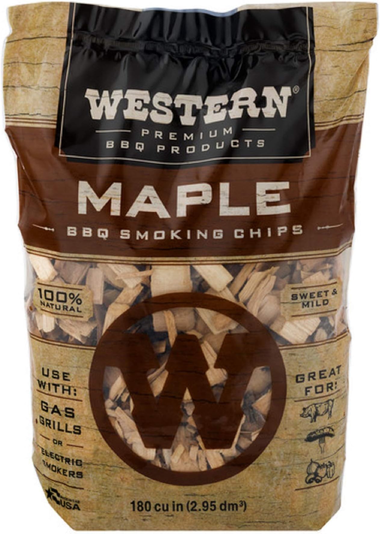 WW Wood inc WESTERN 28067 Maple BBQ Smoking Chips
