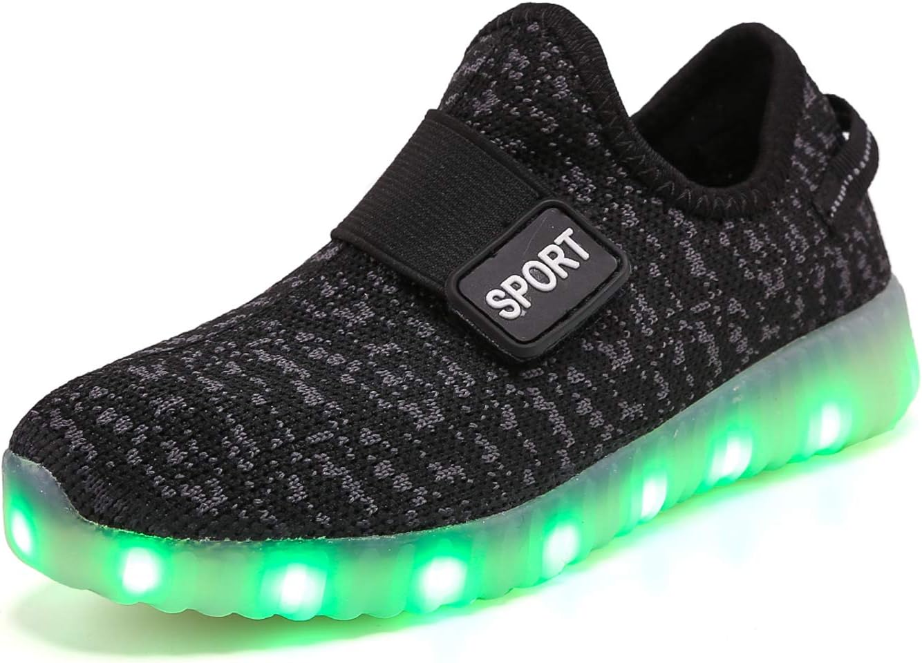 XZSPR Kids Boys Girls Breathable LED Light Up Flashing Sneakers for Children Shoes(Toddler/Little Kid/Big Kid)