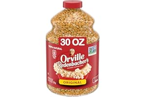 Orville Redenbacher's Gourmet Popcorn Kernels, Original Yellow, 4g Fiber Per Serving, Movie Night Supplies, 30 oz.