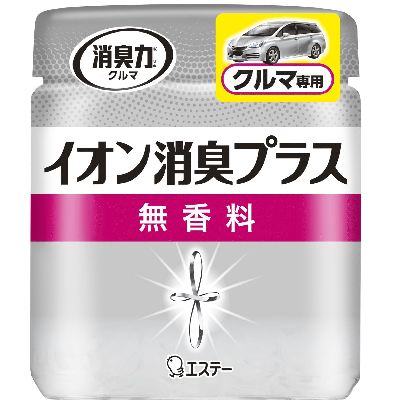 消臭力クリアビーズ イオン消臭プラス クルマ用 本体 無香料 90g商品画像