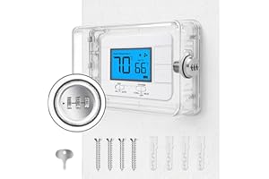 Pihode Thermostat Lock Box with Combination Lock, Universal Keyless Large Space Thermostat Cover, Fits 8.7" × 5.5" or Smaller Thermostats & Sprinkler Controllers, Sprinkler Controller Guard