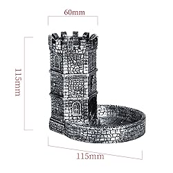 KSNDie Castle DND Dice Tower, Wall Carving Dice