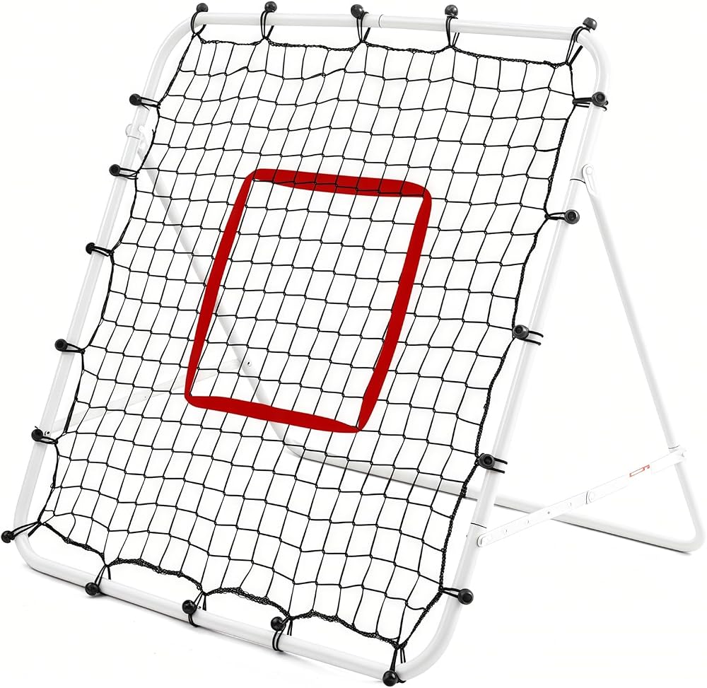 Amazing Tour Football Rebounder - Adjustable Steel Frame Net Trainer