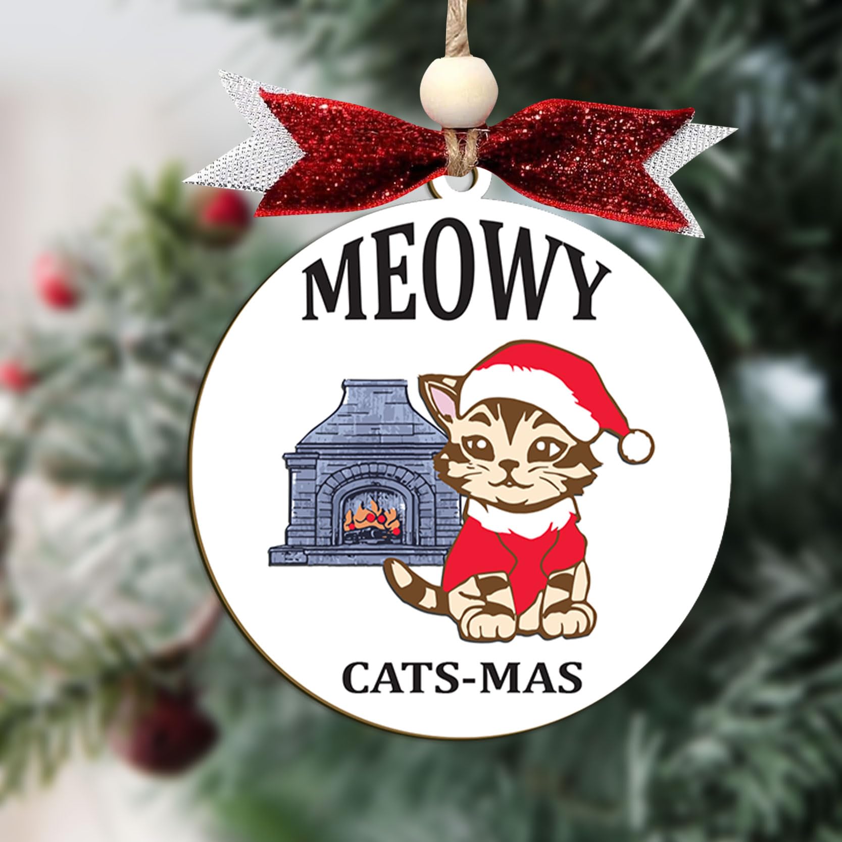 Photo 1 of *2 pack* Funny Duck Christmas Ornament – Cute Holiday Tree Decoration, Farm Animal Ornament Gift for Duck Lovers, Xmas Keepsake, Duck Lover Gift (C19)