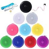 Tape Measure, 10 Pack Measuring Tape for Body 60 Inch, Retractable Fabric Small Tape Measure for Sewing Tailor Medical Craft 