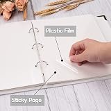 Vienrose Photo Album Self Adhesive 40 Pages Hardcover 3 Ring Scrapbooking Kit view 3