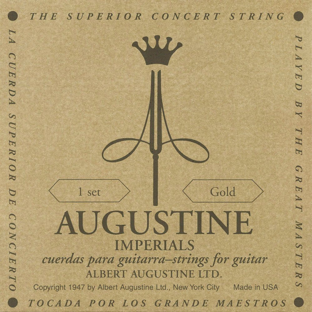 Augustine Imperial Gold Crystal Nylon Guitar Strings - Medium Tension