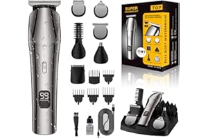 NANSHI Beard Trimmer & Hair Clippers for Men, Electric Razor & Shaver for Nose Body Face Mustache, Cordless Hair Trimmer, Waterproof Men's Grooming Kit, Gifts for Men Husband Father
