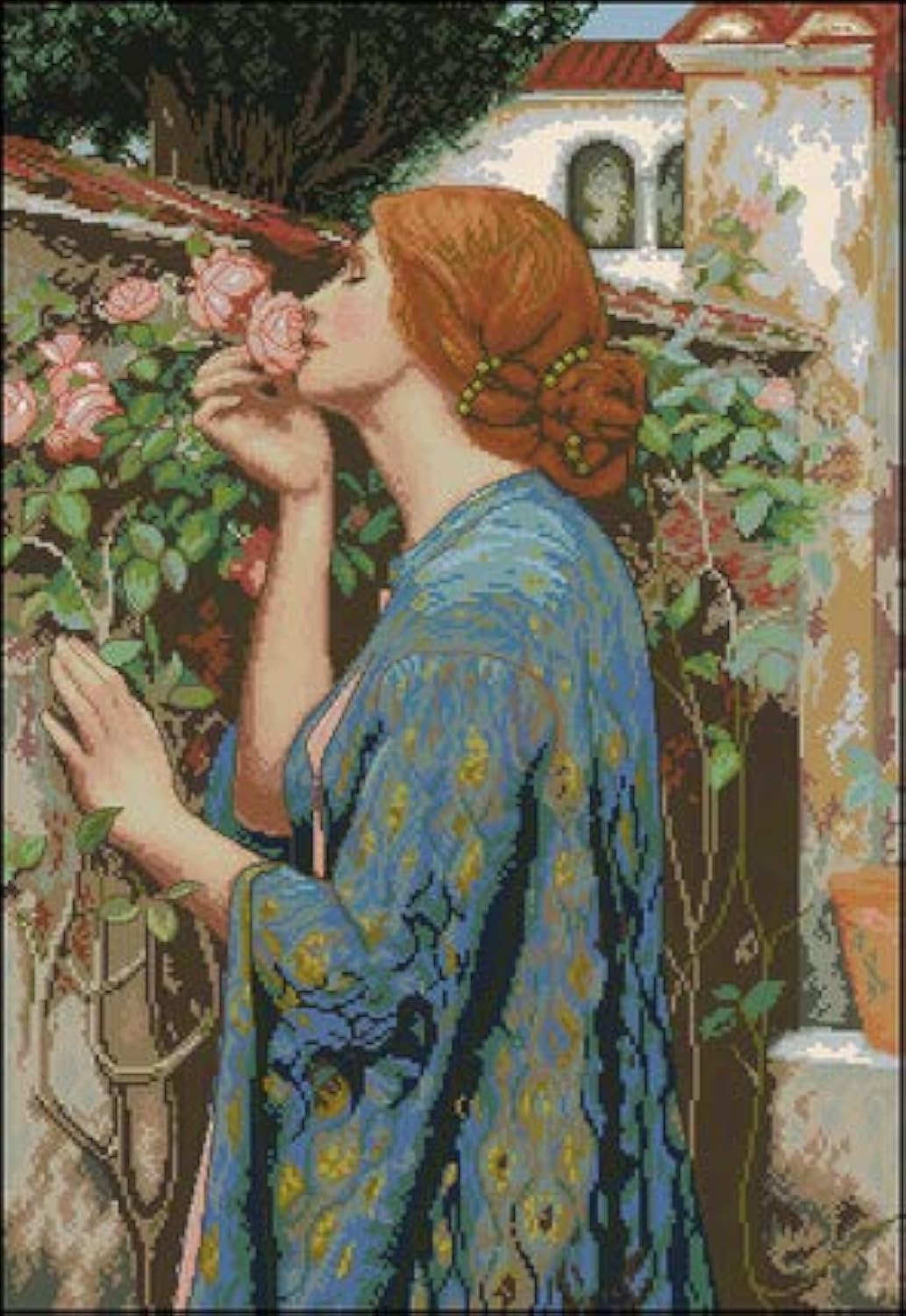 The Soul of Rose Counted Cross Stitch Kit,14ct,198 * 288stitch 48 * 63cm Count Cross Stitches