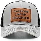 HAFOUXIGM Gifts for Dad from Daughter, Fathers Day Birthday Gifts for Dad, Adjustable Awesome Like My Daughter Trucker Hat