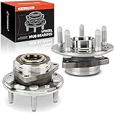 A-Premium 2 x Front or Rear Wheel Bearing and Hub Assembly with 5-Lug Compatible with Chevy GMC Buick Cadillac - 2010-2020 - Equinox Malibu Impala Terrain Lacrosse Regal Allure CTS XTS