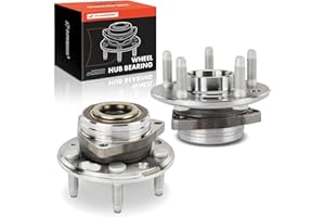A-Premium 2 x Front or Rear Wheel Bearing and Hub Assembly with 5-Lug Compatible with Chevy GMC Buick Cadillac - 2010-2020 - Equinox Malibu Impala Terrain LaCrosse Regal Allure CTS XTS