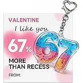 Japrex 67 Valentine Gift, 67 Six Seven Keychain, Funny Meme for School Birthday Handout For Kids and Teens, Party Gift