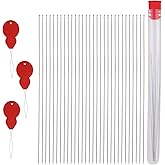 30 Pcs Beading Needles Set 0.4 * 40 mm Long Straight Beading Needles Size 11 Seed Beads Needles Embroidery Needles with Needl