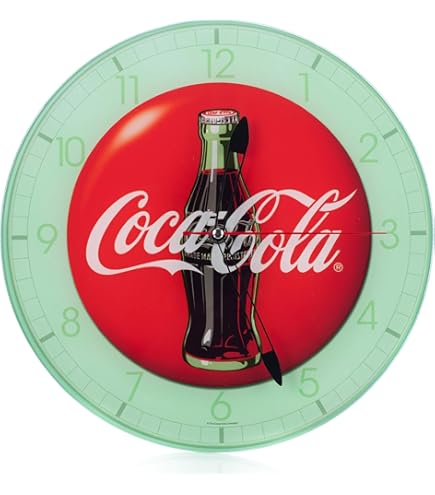 【激渋50s vintage Coca-Cola パムクロック社製 壁掛時計】 Vintage 1950's Coca Cole Coke Large Round Wall Clock American Time