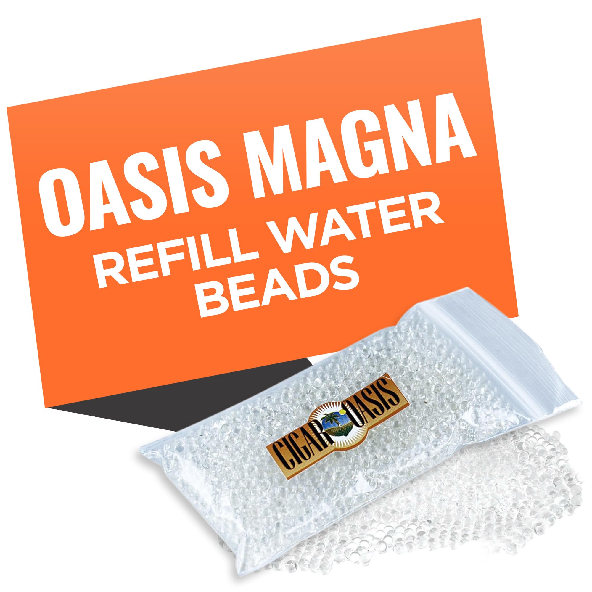 Cigar Oasis Magna Refill Water Beads for humidifier White