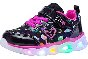 AkkPeiex Kids Led Shoes Toddler Girls Fashion Light Up Sneaker