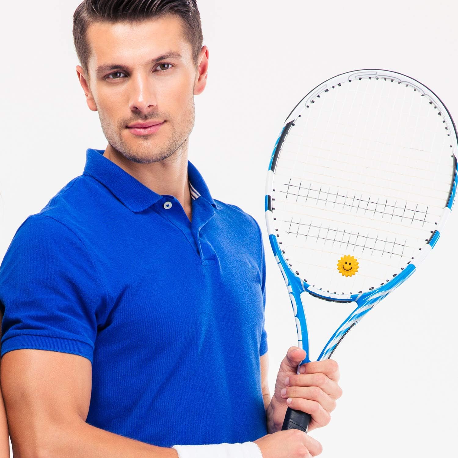 Outus 21 Pieces Tennis Racket Vibration Dampener Tennis Dampeners Racket Shock Absorbers Soft Silicon Racket Dampener for Racquetball : Sports & Outdoors