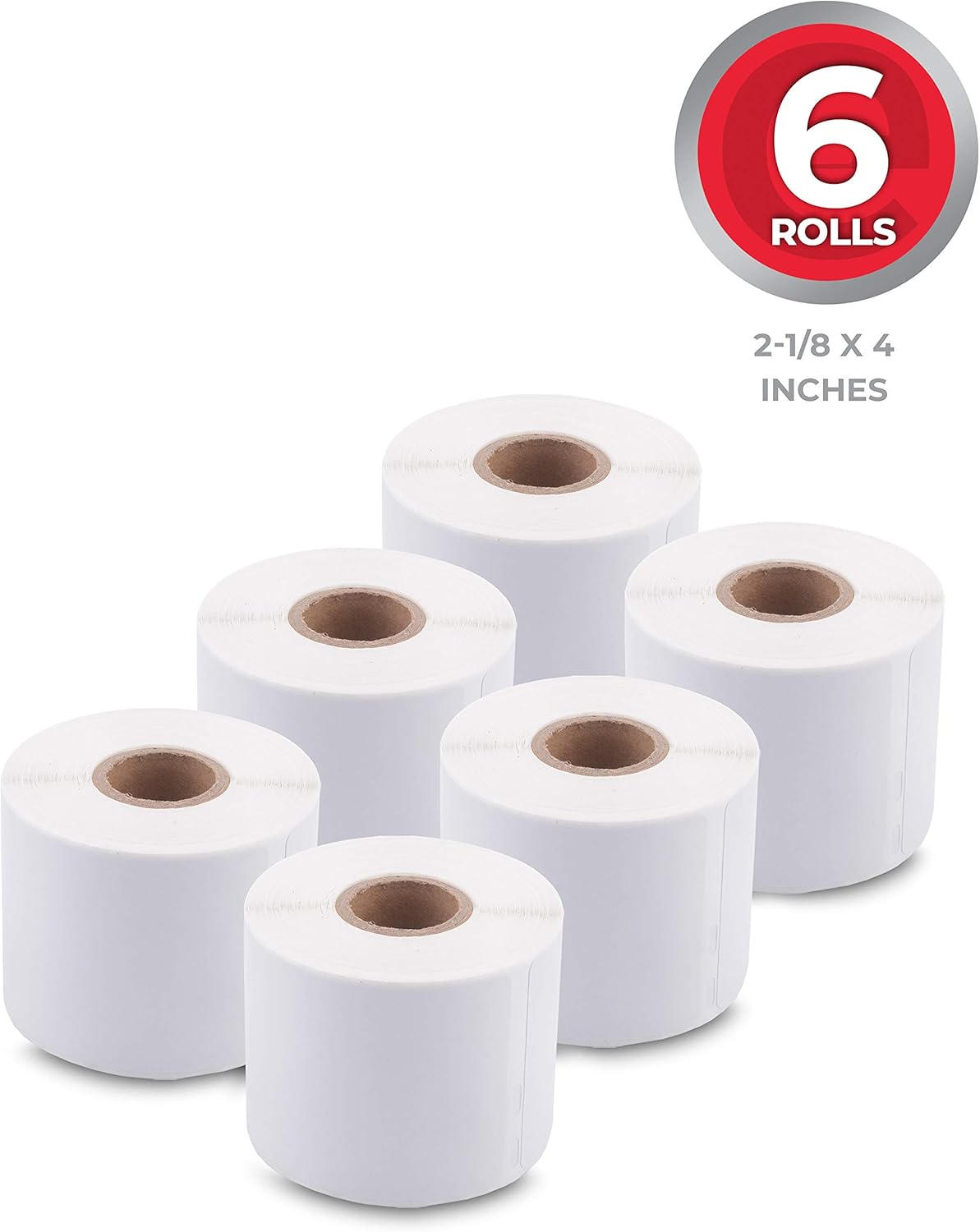 enKo (6 Rolls, 1320 Labels) Address & Shipping Labels 30323 (2-1/8 x 4") Compatible for Dymo LabelWriter : Office Products