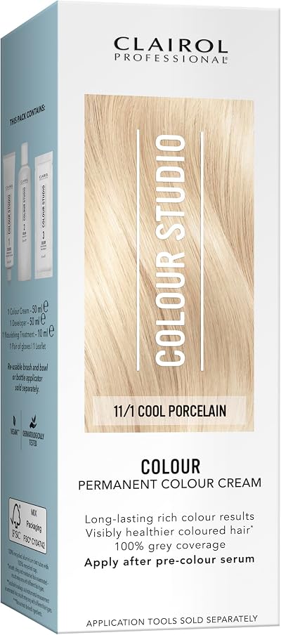 Clairol Colour Studio Permanent Colour Cream Cool Porcelain 11/1 50ml