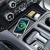 Center Console Organizer for 2021-2025 2026 Ford F150 & 2022-2026 F150 Lightning XLT Pro, Hidden Storage Tray with USB Hole A