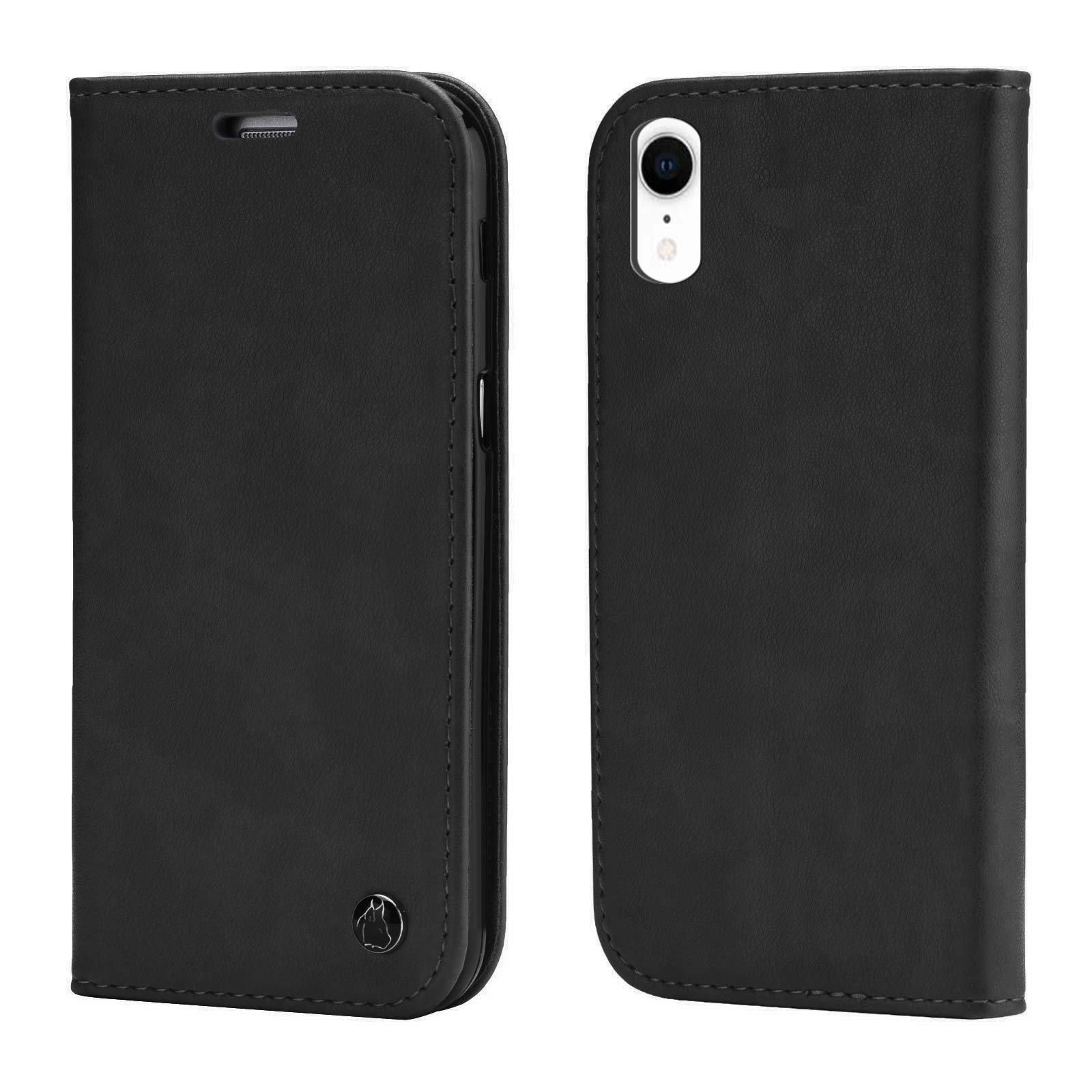 LINCIVIUS  Etui iPhone XR Apple, Housse Apple iPhone XR Coque Protection Intégrale Rabat Portefeuille Aimanté Ultra Fin, Noir, [Satisfait Remboursé 30 Jours]