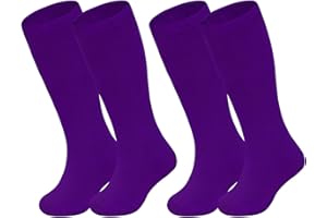 Sarfel 2 Pairs Toddler Soccer Socks Kids Baseball Socks Youth Boys Girls Softball Football Accessories Knee High Team Sport