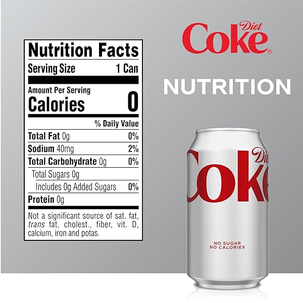 DIET COKE SODA SOFT DRINK CANS, 12 FL OZ, 12 PACK