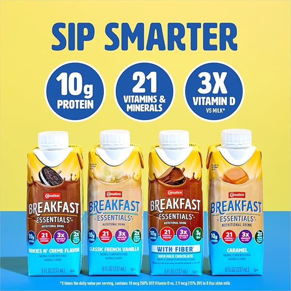 CARNATION BREAKFAST ESSENTIALS READY-TO-DRINK CREAMY STRAWBERRY, 8 FL OZ CARTON,8 FL OZ (PACK OF 24)