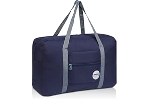 WANDF For Spirit Airlines Personal Item Bag 18x14x8 Travel Duffel Bag Underseat Foldable Carry-on Luggage for Women