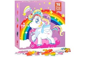 DUNEMEI Jigsaw Floor Puzzle Toys for Kids - 70 Piece Large Toddler Puzzles for Kids Ages 3-6 Years Old - Educational Toy Birthday for Girls Boys 3 4 5 6 7 8