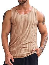 Runcati Men's Workout Tank Tops Sleeveless Ribbed