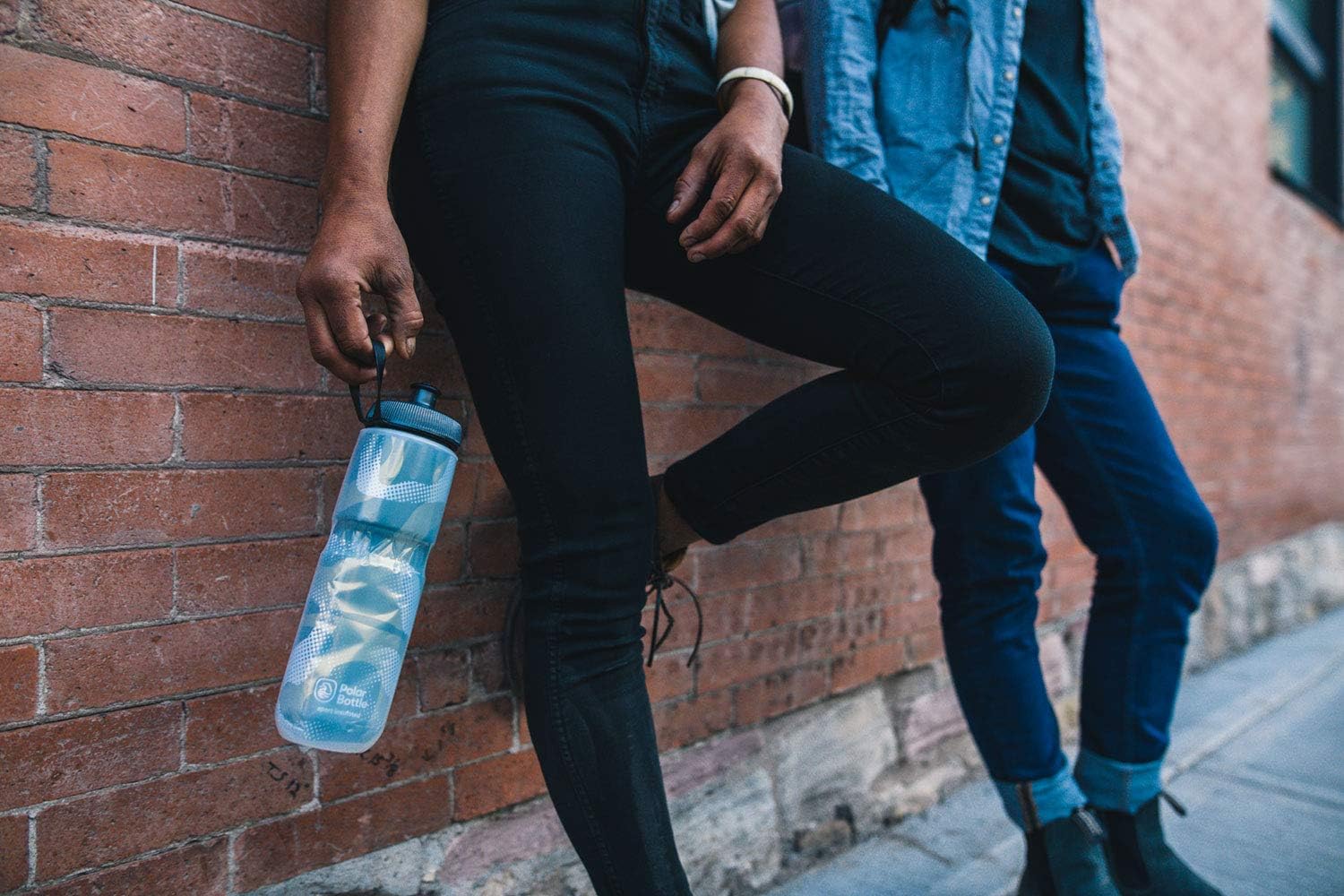Polar Bottle Sport Insulated Water Bottle - BPA-Free, Sport & Bike Squeeze Bottle with Handle (Contender - Charcoal & Silver, 24 oz) : Sports & Outdoors