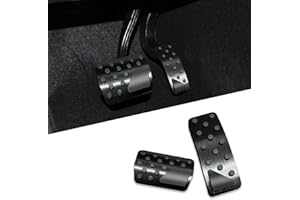 Lecctso 2PCS Brake Foot Pedals, Aluminum Brake Kits, Foot Pedal Pad Replacement, Non-Slip Car Pedal Covers, Auto Pedal Covers Accessories, Car Accelerator Proctection Covers for Dodge Durango