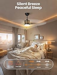 Hisummer 42 Inch Farmhouse Ceiling Fan with