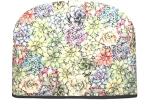 BLUE MOON FINE TEAS Blue Moon Tea Cozy - Succulents Tea Cozy - Large Double Insulated Teapot Tea Cozy - Made in The USA