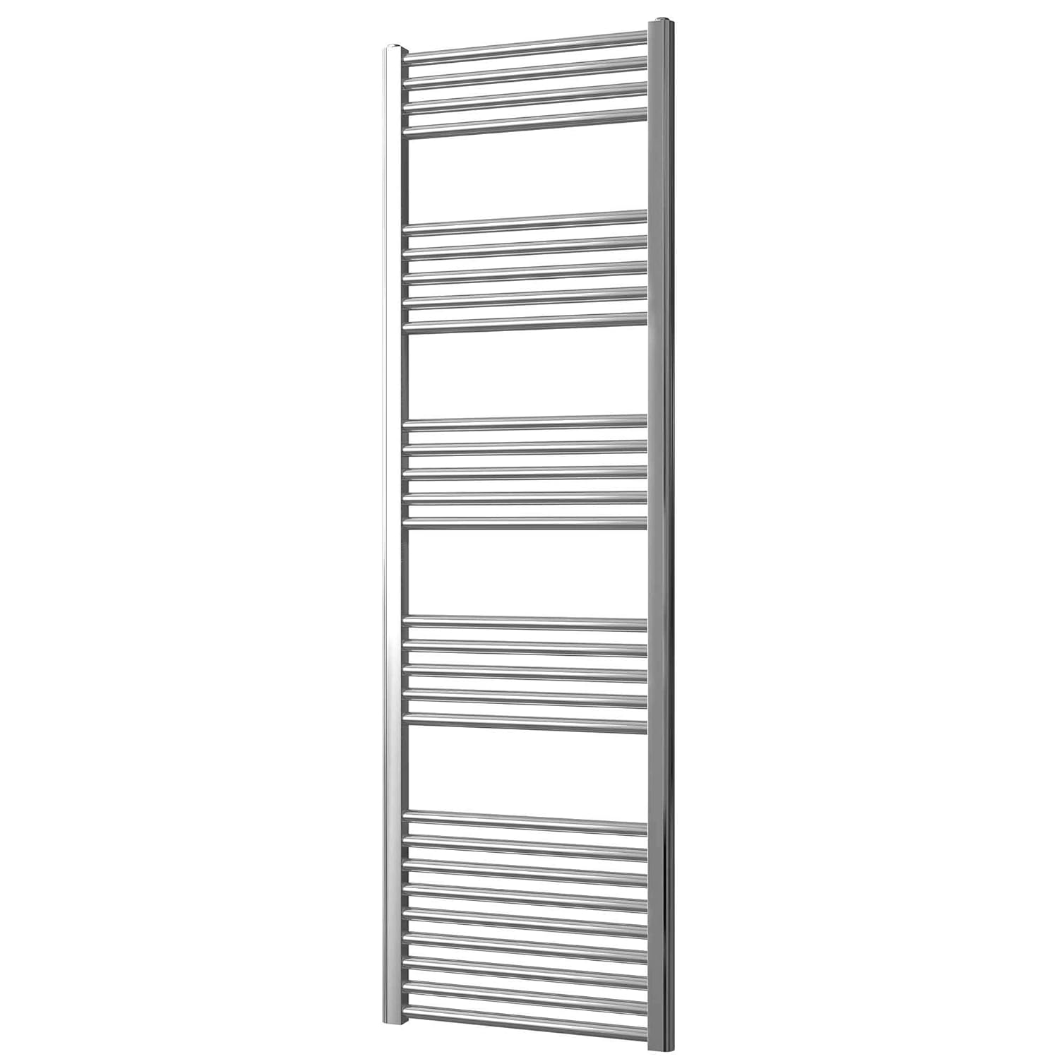 Greened House Chrome Straight Heated Towel Rail 500mm wide x 1600mm