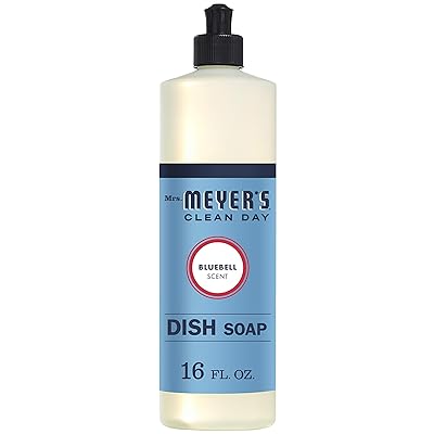 Mrs. Meyer?s Clean Day Liquid Dish Soap, Bluebell Scent, 16 Ounce Bottle