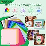 VINYL FROG 60pcs Cricut Accessories Bundle Permanent Vinyl HTV Mats Tools view 4