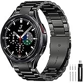 GOLDTOLUCK No Gap Stainless Steel Band Compatible with Samsung Galaxy Watch 8 7 6 5 4 Classic FE Pro Ultra 40mm 44mm 46mm 43mm 47mm 45mm 42mm Replacement Men Women Milanese Metal Elegant Casual