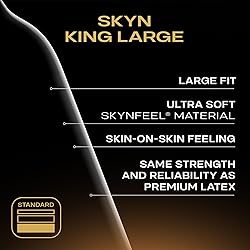 SKYN King Large Non-Latex Condoms, 36 Count