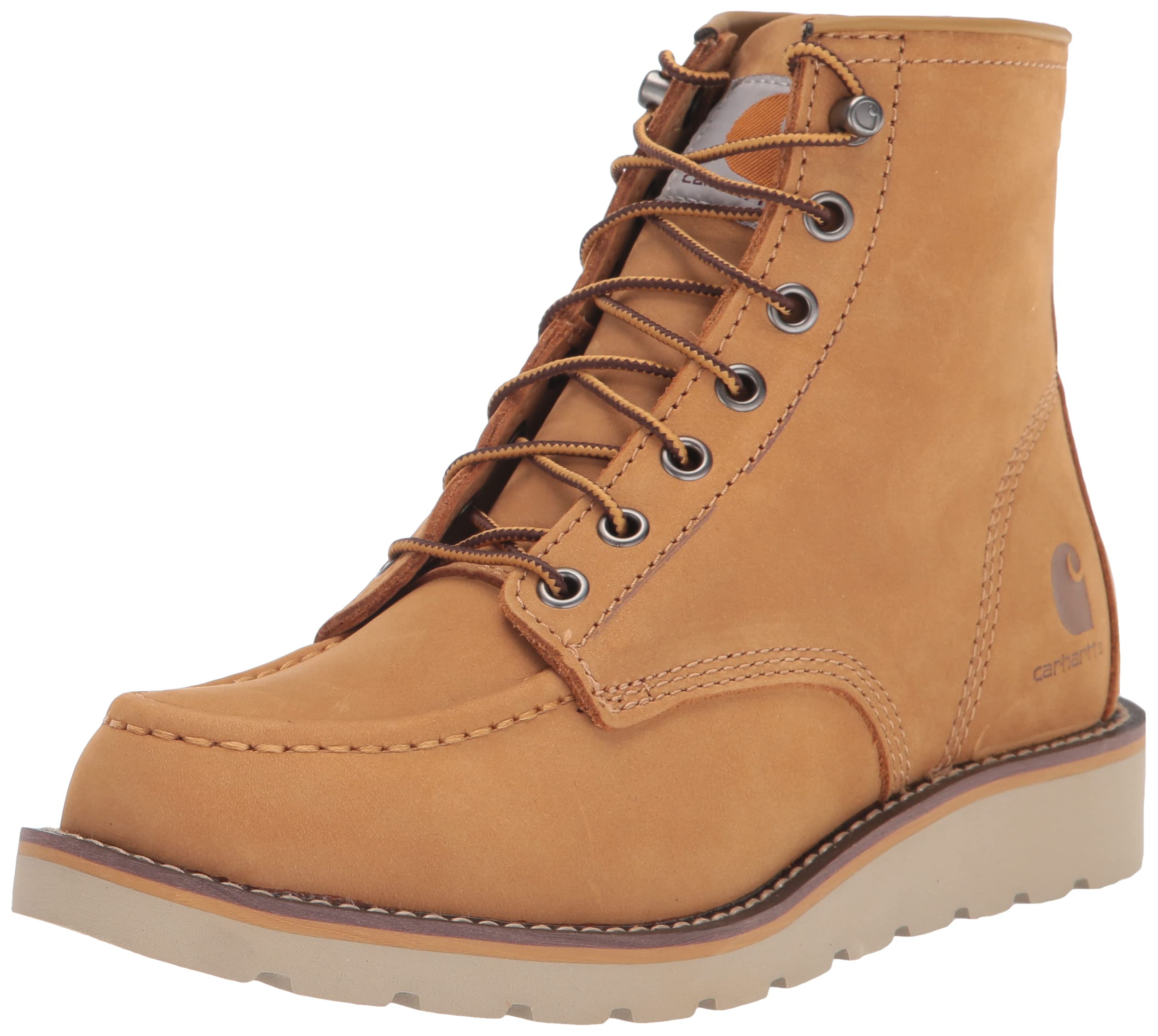 Carhartt Women’s 6″ Soft Toe Wedge Boot FW6075-W, Wheat, 7 M