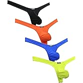iKingsky Men's Low Rise Pouch Thong Sexy T-back Underwear