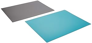 IKEA Finfordela FINFÖRDELA Set of 2 IKEA Flexible Chopping Cutting Boards Grey/Teal Finfordela 303.358.98, 11" x 14 1/4" x 0" (1 mm), Blue Gray
